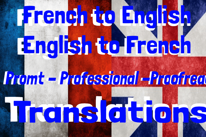 I will translate english to french manually