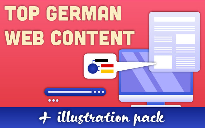 Our studio will create german SEO illustrated web content or blog post