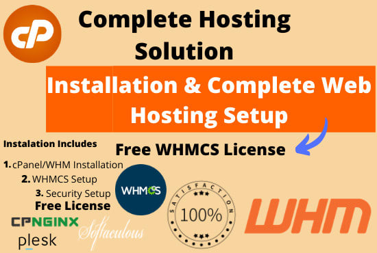 I will do complete web hosting setup cpanel whm and whmcs installation