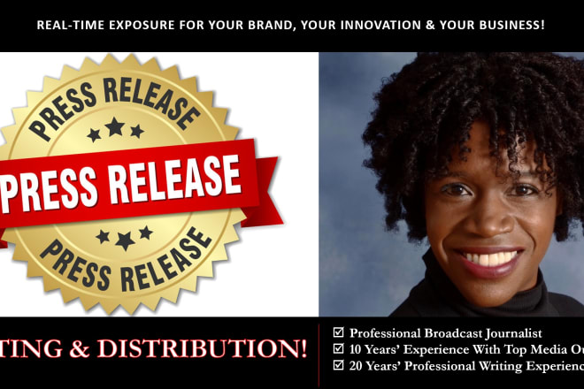 I will write and distribute a press release that engages and converts
