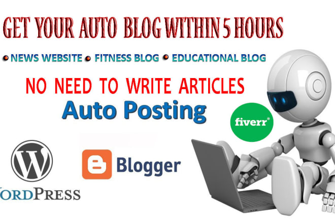 I will build a superb auto blog or news website from rss feeds