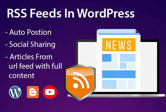 I will setup RSS feed on wordpress