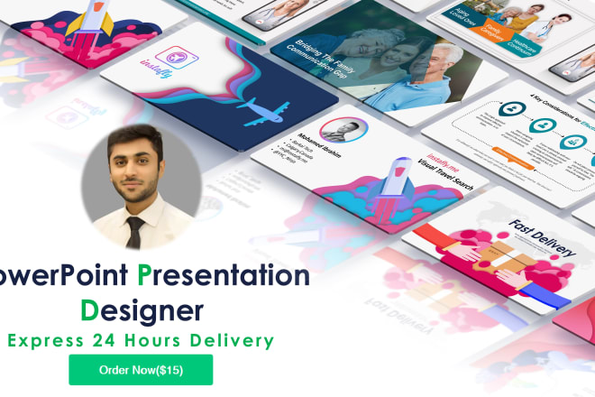 I will design business powerpoint presentation template or pitch deck