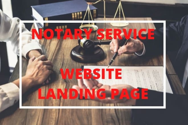 I will create a notary website or landing page to generate leads