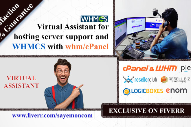 I will be virtual assistant for hosting server support and whmcs