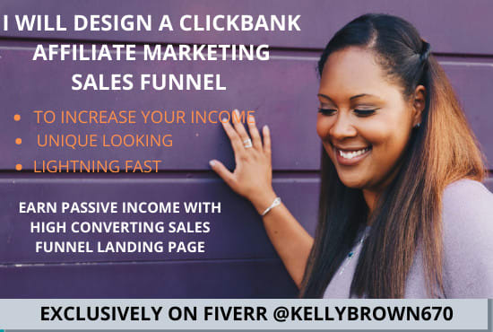 I will create your clickbank affiliate marketing sales funnel landing page