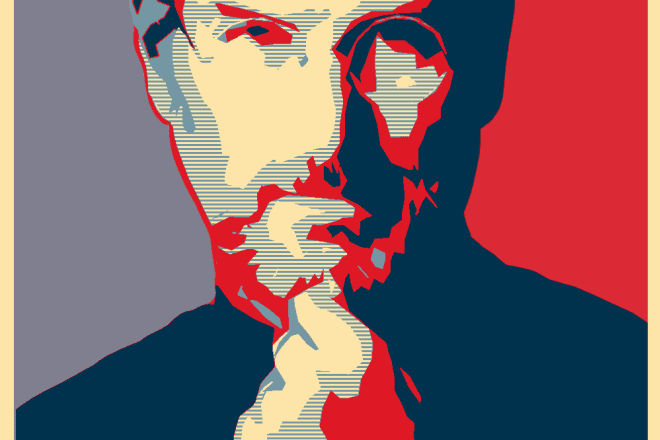 I will create your photo into Obama HOPE poster style