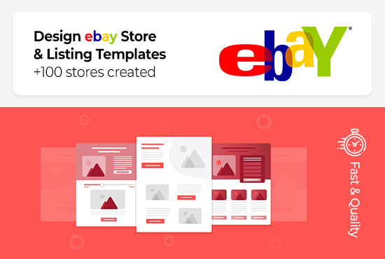 I will create amazing ebay store and custom listing template