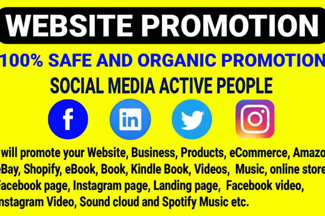I will promote your website,app,online store on top trending social media