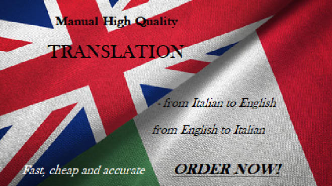 I will translate your website from english to italian and viceversa