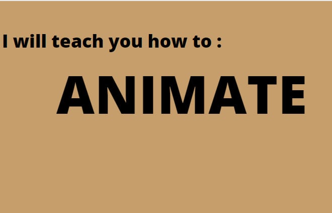 I will teach you how to animate in krita