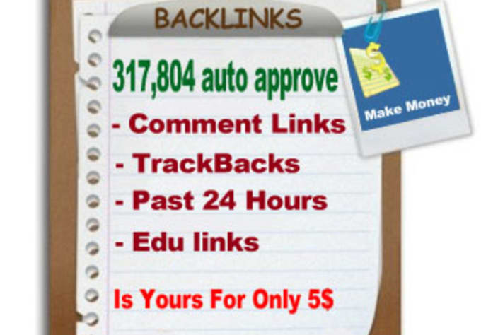 I will 317,804 auto approve scrapebox backlinks 2020 updated
