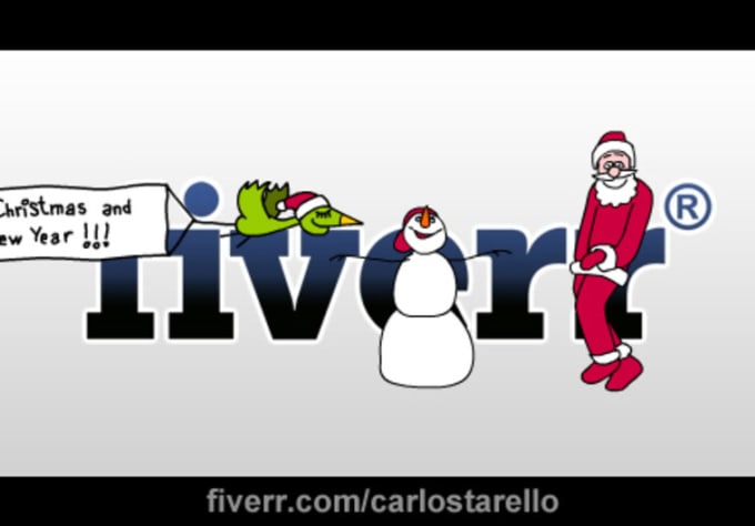I will animate your logo in a christmas themed style 3