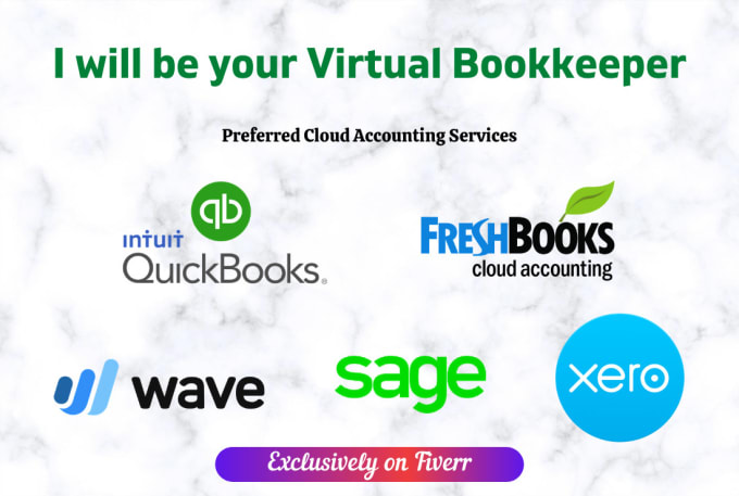 I will be your virtual bookkeeper using qbo, xero and sage