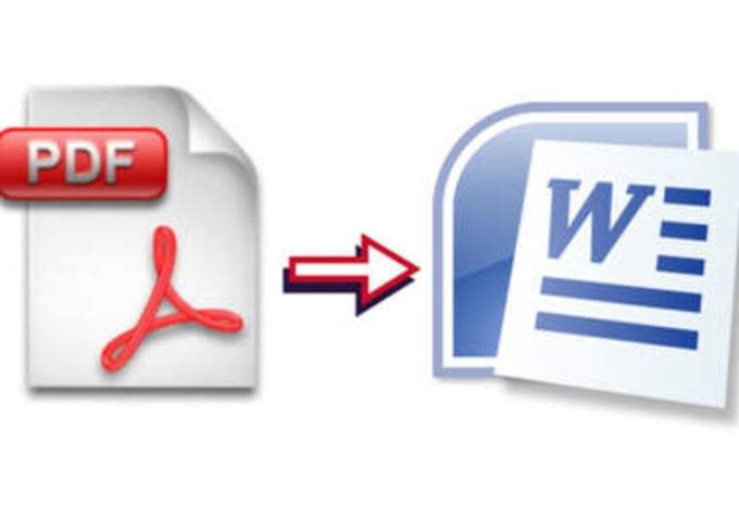 I will convert pdf to word or any format