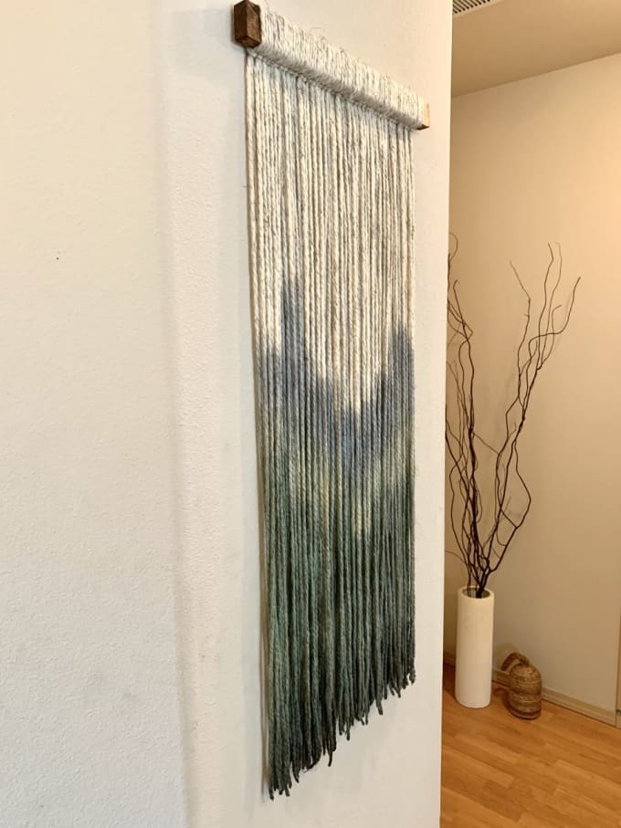 I will create a custom orginal cotton fiber or yarn art wall hanging tapestry