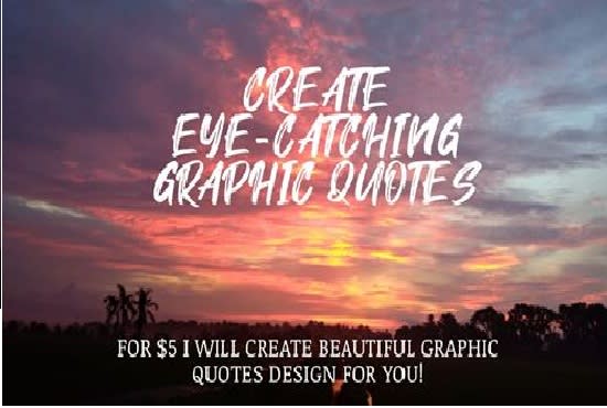 I will create an eye catching quotes designs