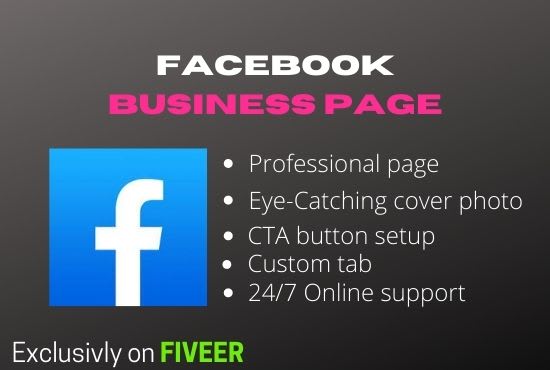 I will create and design professional facebook business page