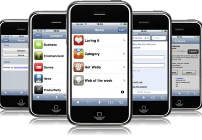 I will create mobile sites optimized for devices such as iphone, android