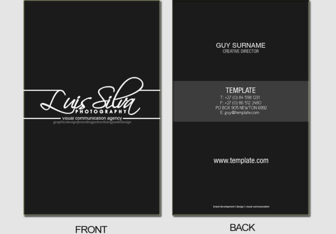I will design a professional business card for you
