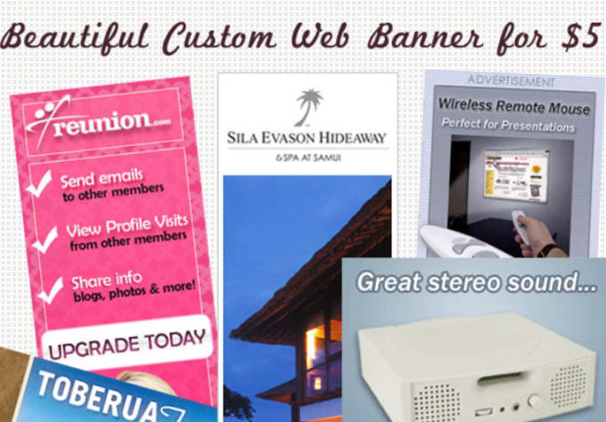 I will design an awesome web banner