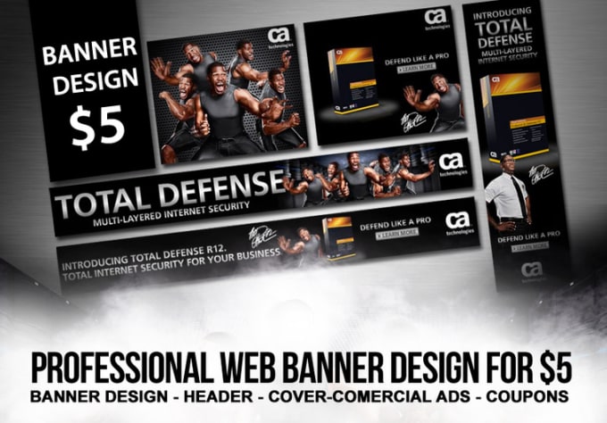 I will design banner for your website, professional web banner design