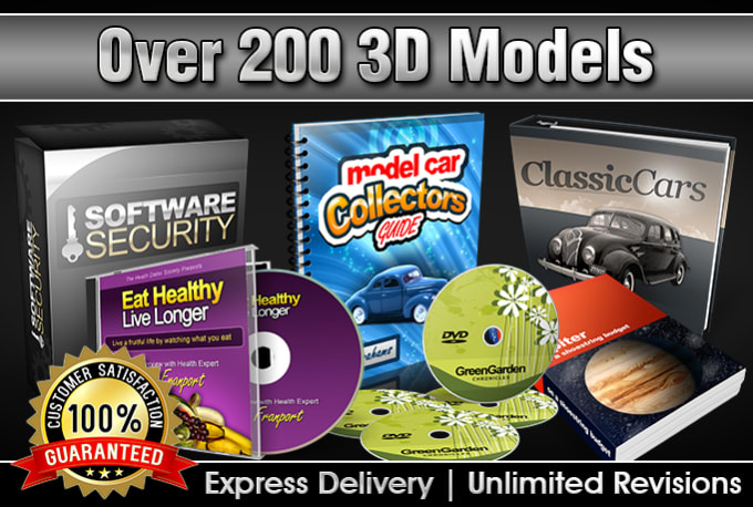 I will design ebook covers, dvd, 3d models just within 24 hours