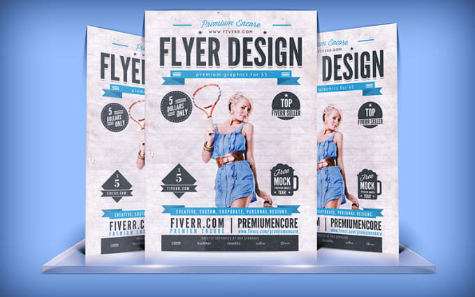 I will design high quality flyers, business cards, posters, banners