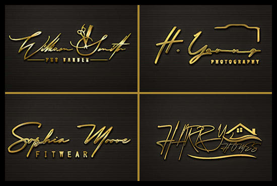 I will design modern signature logo handwritten or text