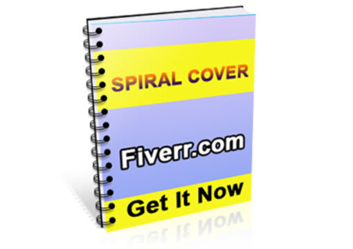 I will design spiral cover of an ebook