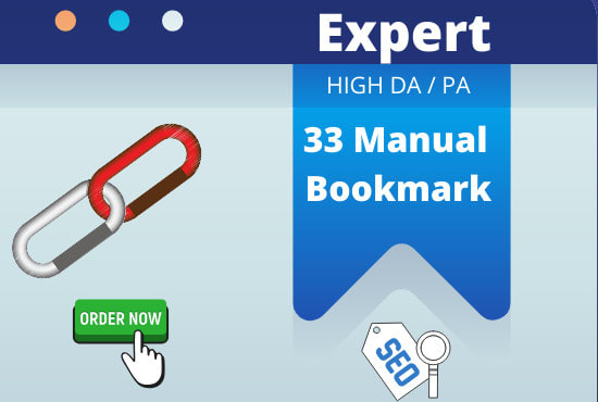 I will do 33 manually tld bookmark submission backlinks, high da, pa