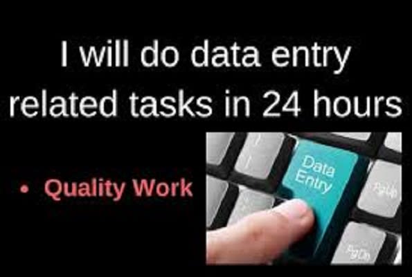 I will do any kind of data entry jobs