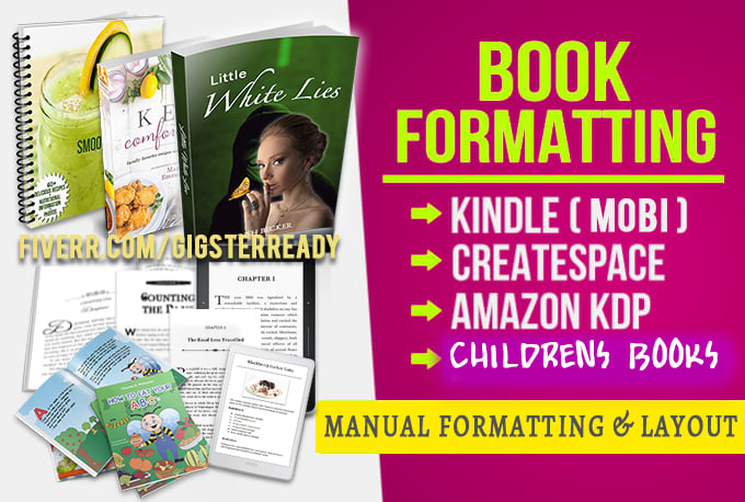 I will do kindle formatting ebook createspace lulu manually