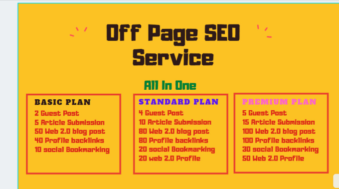 I will do off page seo service