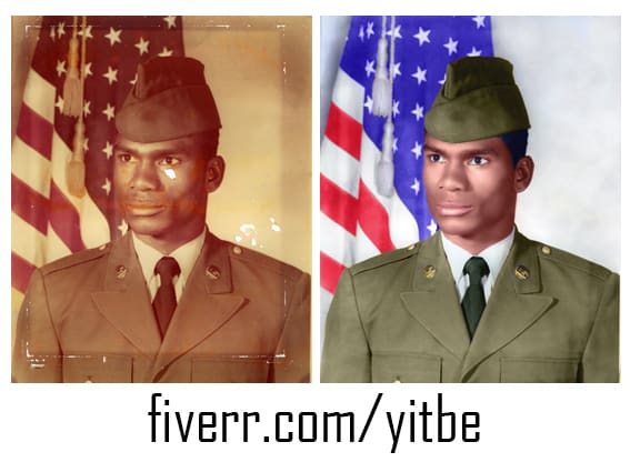 I will do old photo restoration and retouching