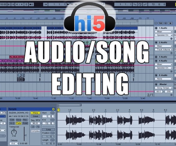 I will edit your audio or song