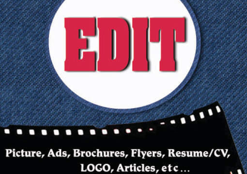 I will edit your flyer resume documents article etc