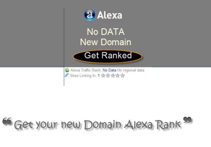 I will get any new domain alexa ranked now