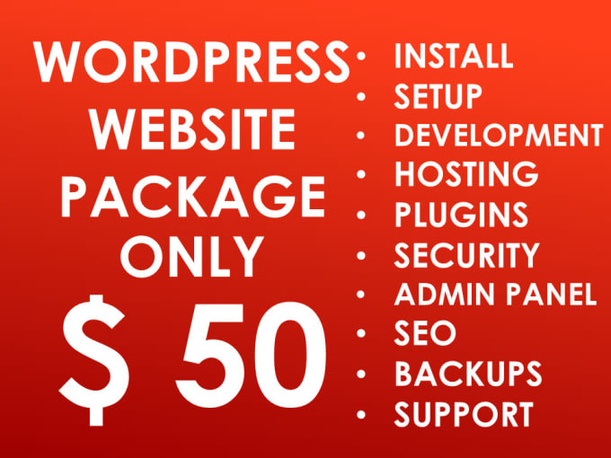 I will give full wordpress website package,free 1yr webhosting and SEO basic
