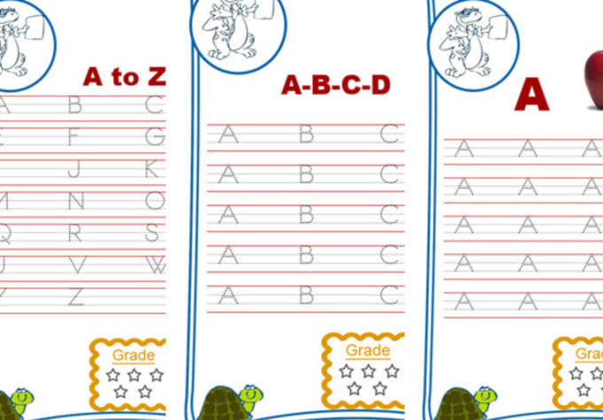 I will give you 300 plus printable english and math handwriting practice worksheets