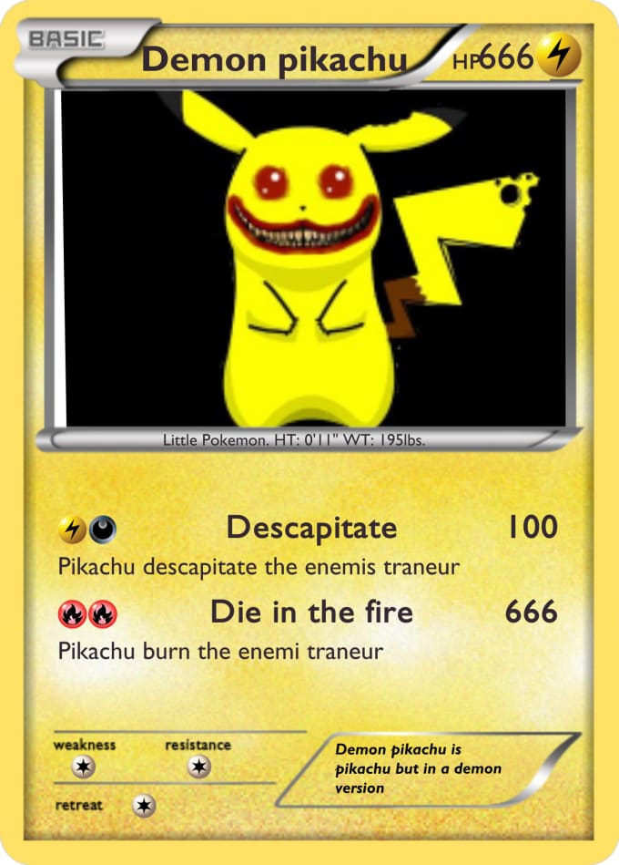 I will make pokemon card for you