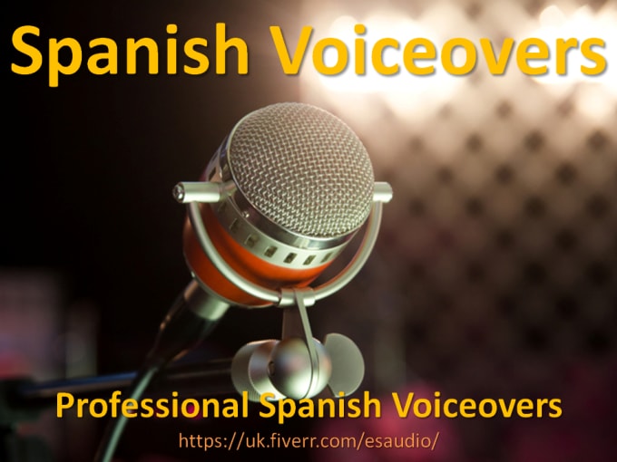 I will make you a spanish voiceover voice over for your advert, presentation or ebook
