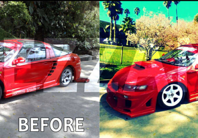 I will modify your car or image