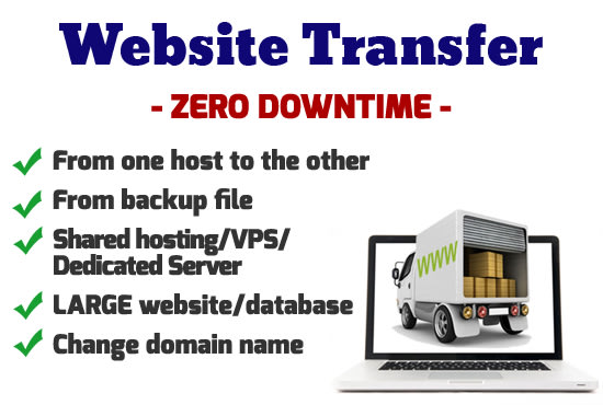 I will move or transfer your website from one host to the other