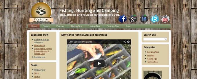 I will post your guest post on my fishing hunting and camping blog