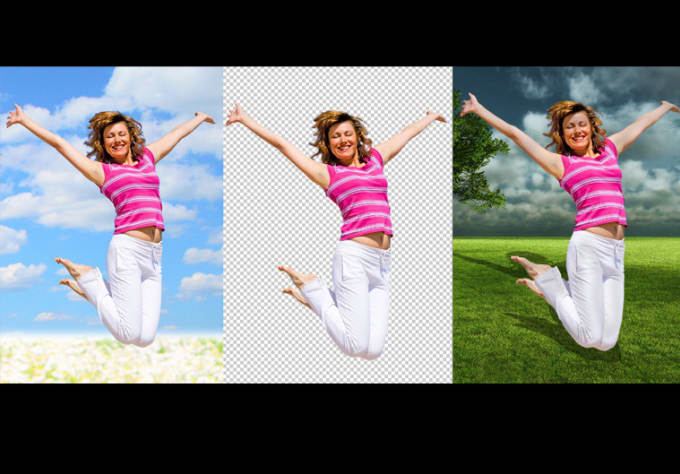 I will professionally remove background from up to three of your pictures and replace it with one of your choice