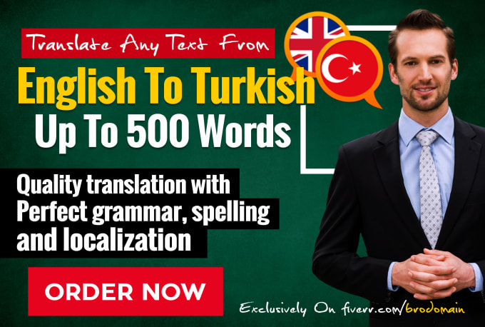 I will professionally translate any text from english to turkish