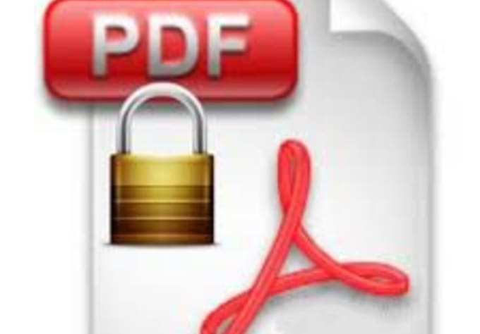 I will protect your PDF files for Printing and Change