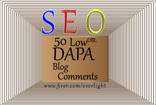 I will provide 50 high da low obl backlinks through blog commenting