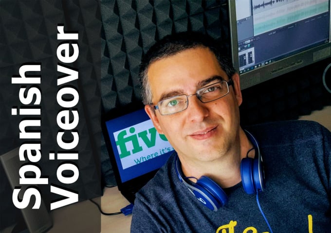I will record a professional spanish voiceover
